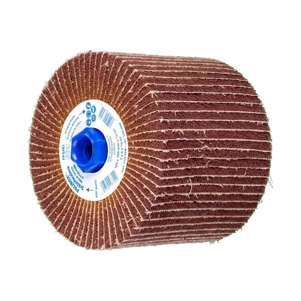 Pferd 5" x 4" x 5/8-11 POLINOX Finishing Drum - Interleafed, PNZ Type -Fine (A 120) 46791 - main